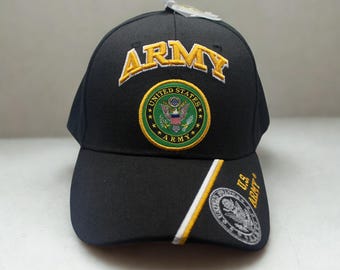 アメリカ陸軍の帽子。刺繍入りのアメリカ陸軍キャップ。お父さんへの