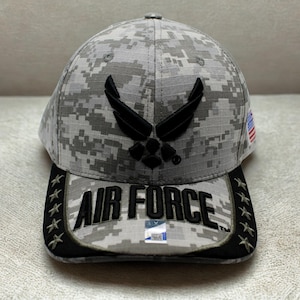 US Air Force Gray Hat. USAF Hat – Military Baseball Cap. U.S Air Force Logo Hat. Adjustable Unisex Cap. Father&#39;s Day Gift.  USAF Trucker hat