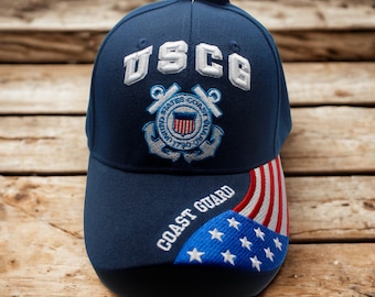 U.S Coast Guard Hat. USCG 1790 Blue Hat. Veteran Cap. Coast Guard
