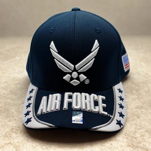 U.S Air Force Blue Hat. USAF Hat – Military Baseball Cap. Air Force Logo Hat. Adjustable Unisex Cap. Father&#39;s Day Gift.  USAF hat. USAF Cap