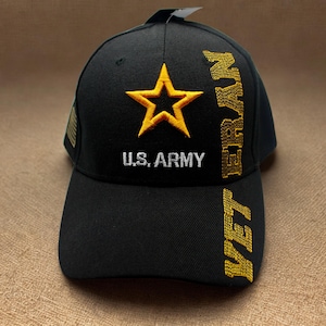 US Army Veteran Hat. Army 250th Anniversary Hat . Embroidered Army Baseball Cap. Army Star Hat. Adjustable Unisex Cap. Veteran Army hat
