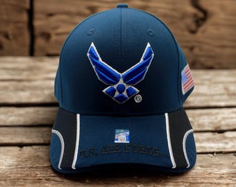 アメリカ空軍帽子。刺繍入りアメリカ空軍キャップ。退役軍人用USAF