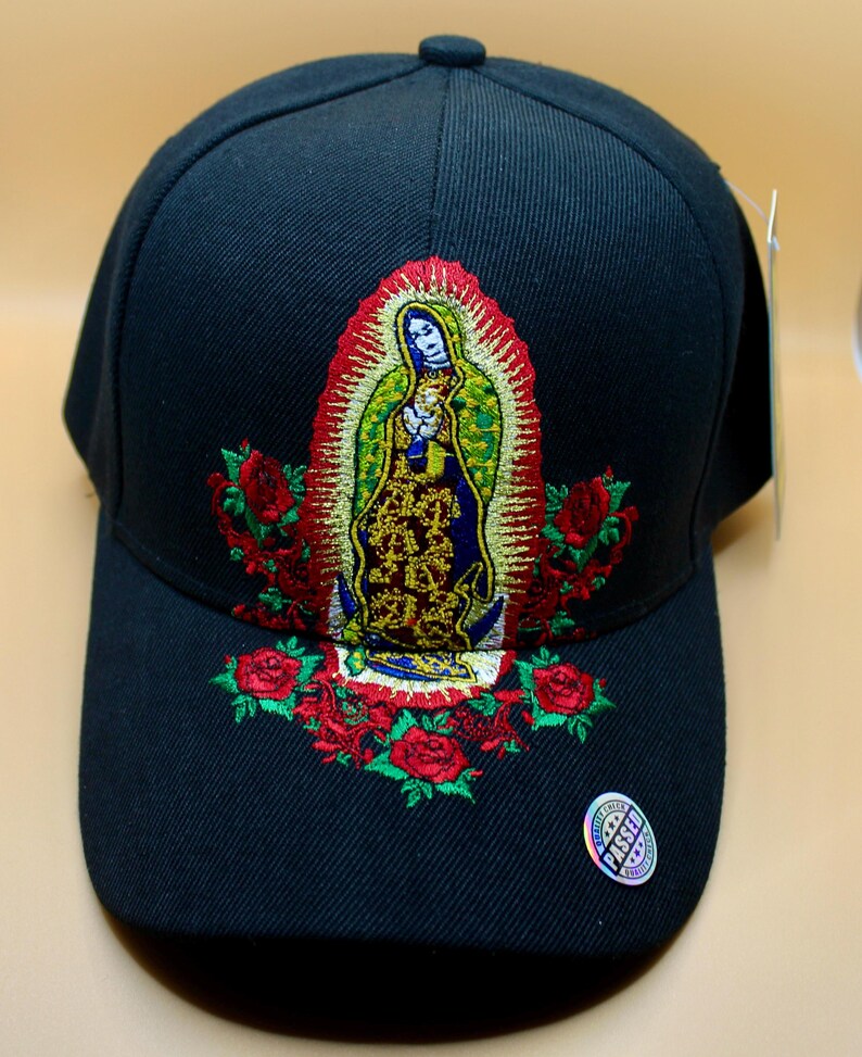 Our Lady of Guadalupe Black Hat. Catholic Hat. Religious Hat. Virgin ...