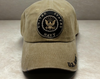 アメリカ海軍エンブレムキャップ - 刺繍入りアメリカ海軍帽子