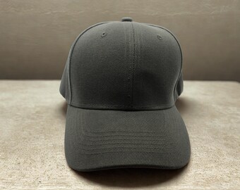 Classic Gray Cotton Baseball Cap - Unbranded Classic Gray Ballcap - Otter Outdoors main image 2