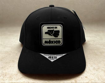 Sombrero Hecho en México. Gorra del Orgullo Mexicano. Sombrero Clásico para Fiestas Patrias, Sombrero Mexicano de Viaje. Gorra de Hecho en México. México sombrero negro