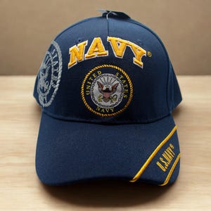 US Navy Hat. Navy Blue Hat. Embroidered US Navy Baseball Cap. Navy Logo Hat. Navy Veteran Gift. Unisex Navy hat. USN Hat. Retired Navy Hat