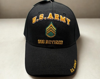 U.S. Army 1SG Retired Cap - Officially Licensed Adjustable Military Hat For Veterans & Supporters - View #10