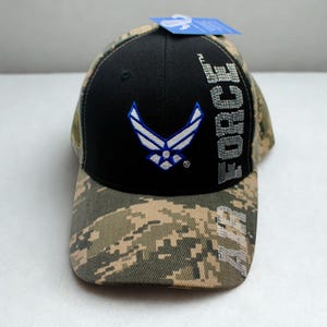 US Air Force Camo Hat. USAF Hat. Military Baseball Cap. U.S Air Force Logo Hat. Adjustable Unisex Cap. U.S Air Force Hat. USAF Trucker hat