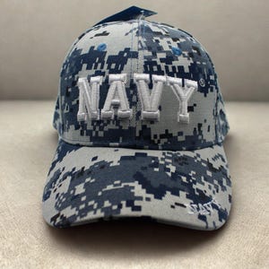 US Navy Hat – Premium Navy Camo Hat. Embroidered Navy Trucker Hat. Dad Hat – Adjustable Unisex Navy Hat. USN Cap. U.S Navy hat. Veteran Navy