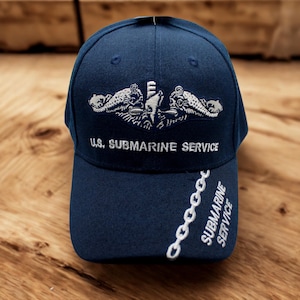 U.S. Navy Submarine Service Hat – Navy Dolphins Hat – Submarine Veteran Baseball Cap – Navy Hat – Submarine Service Hat. Veteran&#39;s Day Gift
