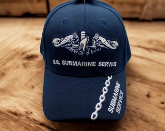 U.S Navy Submarine Service Hat. U.S Navy Hat. Submarine Veteran Cap. U.S Navy Hat. Submarine Service Hat. Veteran Gift. Veteran Hat. USN Hat