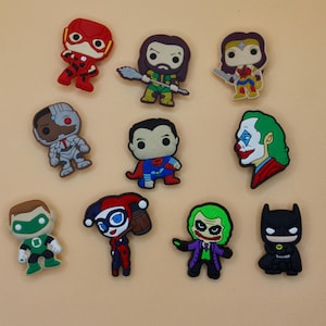 Videogames Shoe Charms. Superhero Shoe Charms. Hero shoe charm. Cute Heroic Shoe Charms. Perfect Gift. Cute Super shoe Charm. Alien Charm.