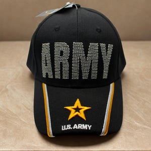 US Army  Hat. Army Hat – Embroidered Military Baseball Cap. Army Logo Hat. Unisex Cap. Father&#39;s Day Gift. Veteran Army hat