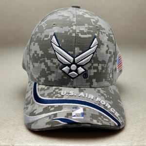 US Air Force Camo Hat. USAF Hat. Military Baseball Cap. U.S Air Force Logo Hat. Adjustable Unisex Cap. U.S Air Force Hat. USAF Trucker hat