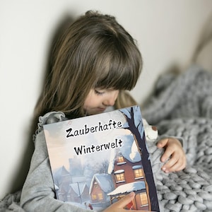 Magical winter world - coloring pages for children, winter and Christmas templates, templates for kindergarten