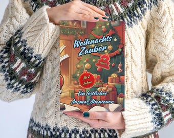 Ausmalbilder für Kinder, Malvorlagen für Kinder, Malbuch Weihnachten für Kinder