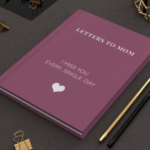 Diario de duelo por la pérdida de la madre Regalo de duelo personal Regalo de apoyo emocional para un compañero de trabajo Regalo para una amiga Diario conmemorativo para mamá Regalo de condolencias