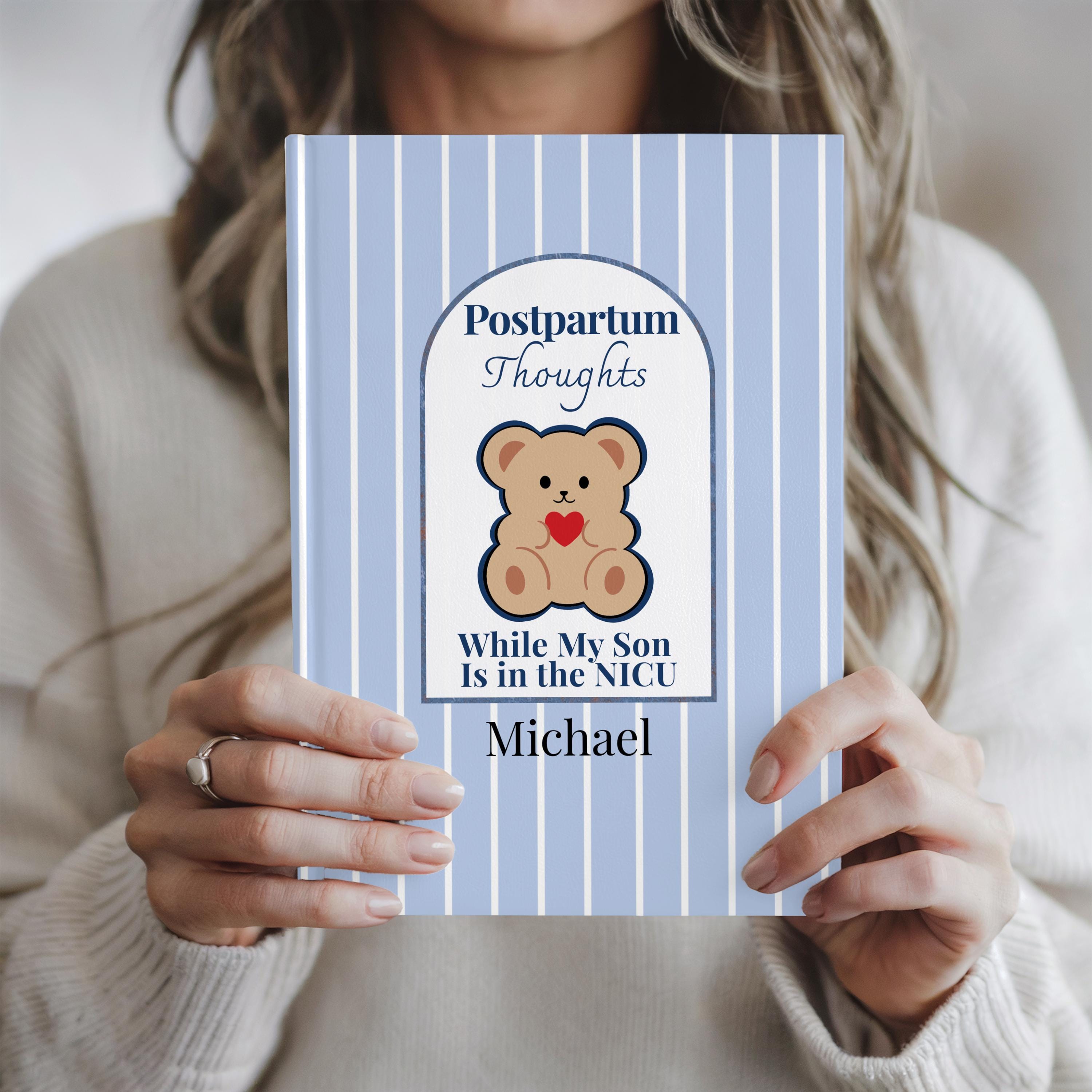 Personalized NICU Baby Journal NICU Mom Memory Book Preemie Baby Keepsake Neonatal Intensive Care Log New Mom Gift NICU Journey