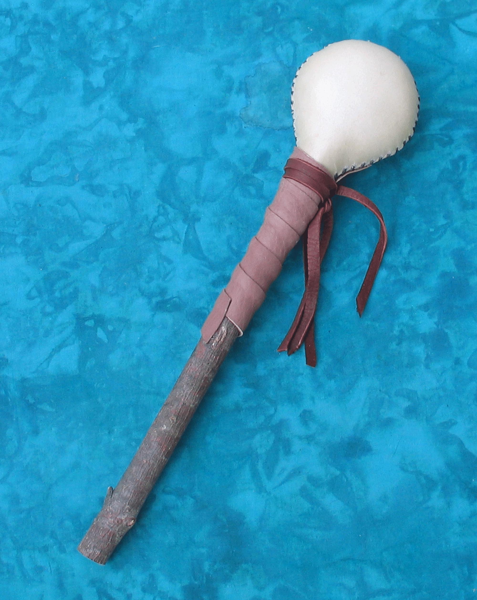 Buck Skin Rattle Shamanic Rattle With Light Brown Buckskin, Deer Rawhide - Etsy