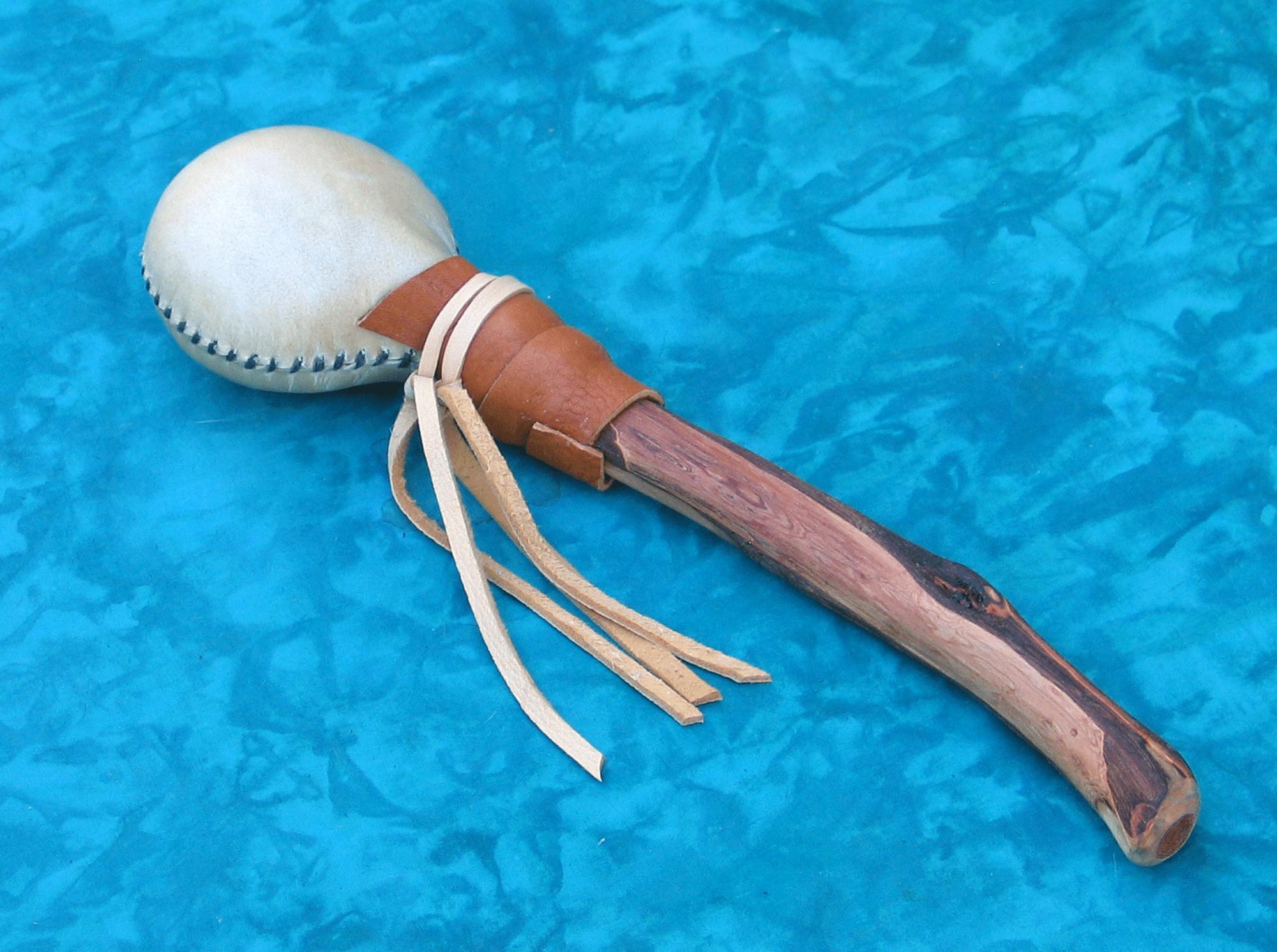Shamanic Rawhide Rattle With Diamond Willow Wood Handle - Etsy