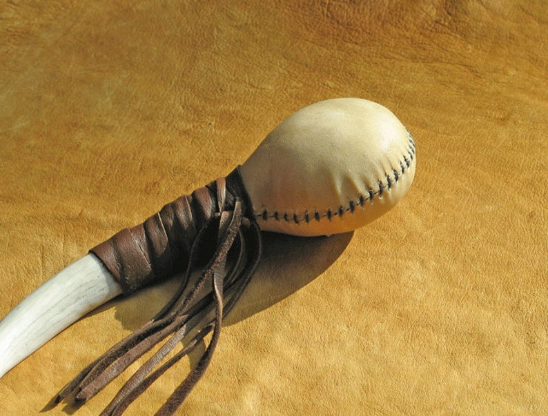 Rattle Shamanic Deer Rawhide With Deer Antler Handle - Etsy