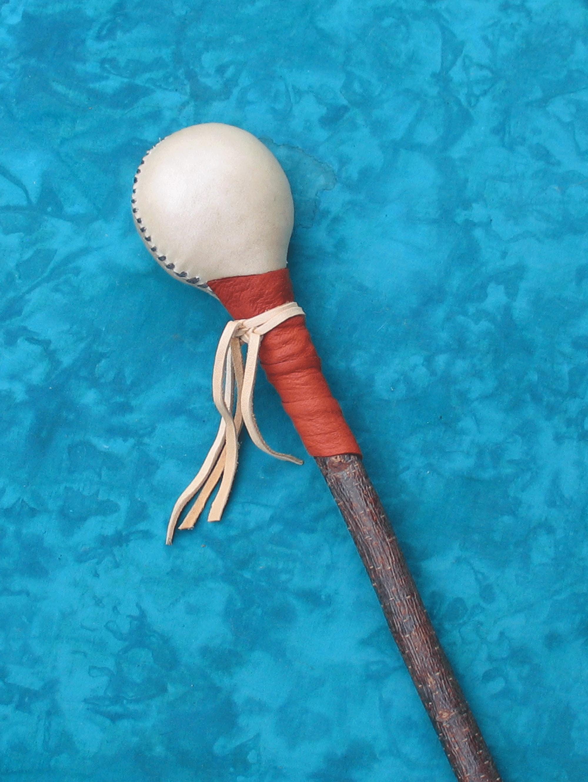 Shamarack Rattle Shamanic Rattle With Saddle Buckskin, Deer Rawhide - Etsy
