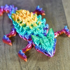 Articulated Ankylosaurus Skeleton - 3D Printed Dinosaur Fidget Toy image 8