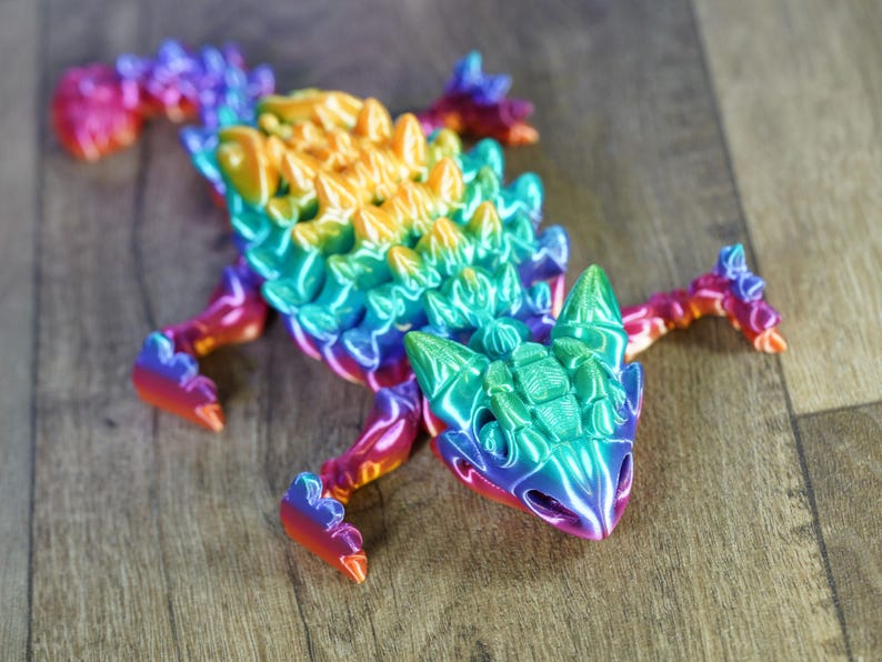 Articulated Ankylosaurus Skeleton - 3D Printed Dinosaur Fidget Toy image 8