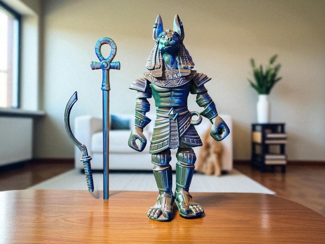 God Anubis Fidget Toy: Ancient Egyptian Decor 3D Printed - Etsy