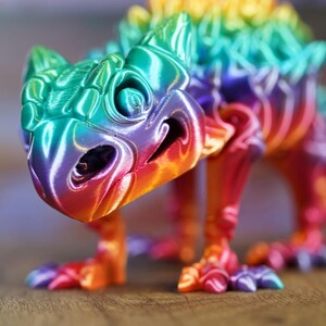 Articulated Ankylosaurus Skeleton - 3D Printed Dinosaur Fidget Toy image 7