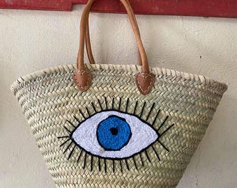 Moroccan handcraft, coffa siciliana , straw bag, paglia, straw,