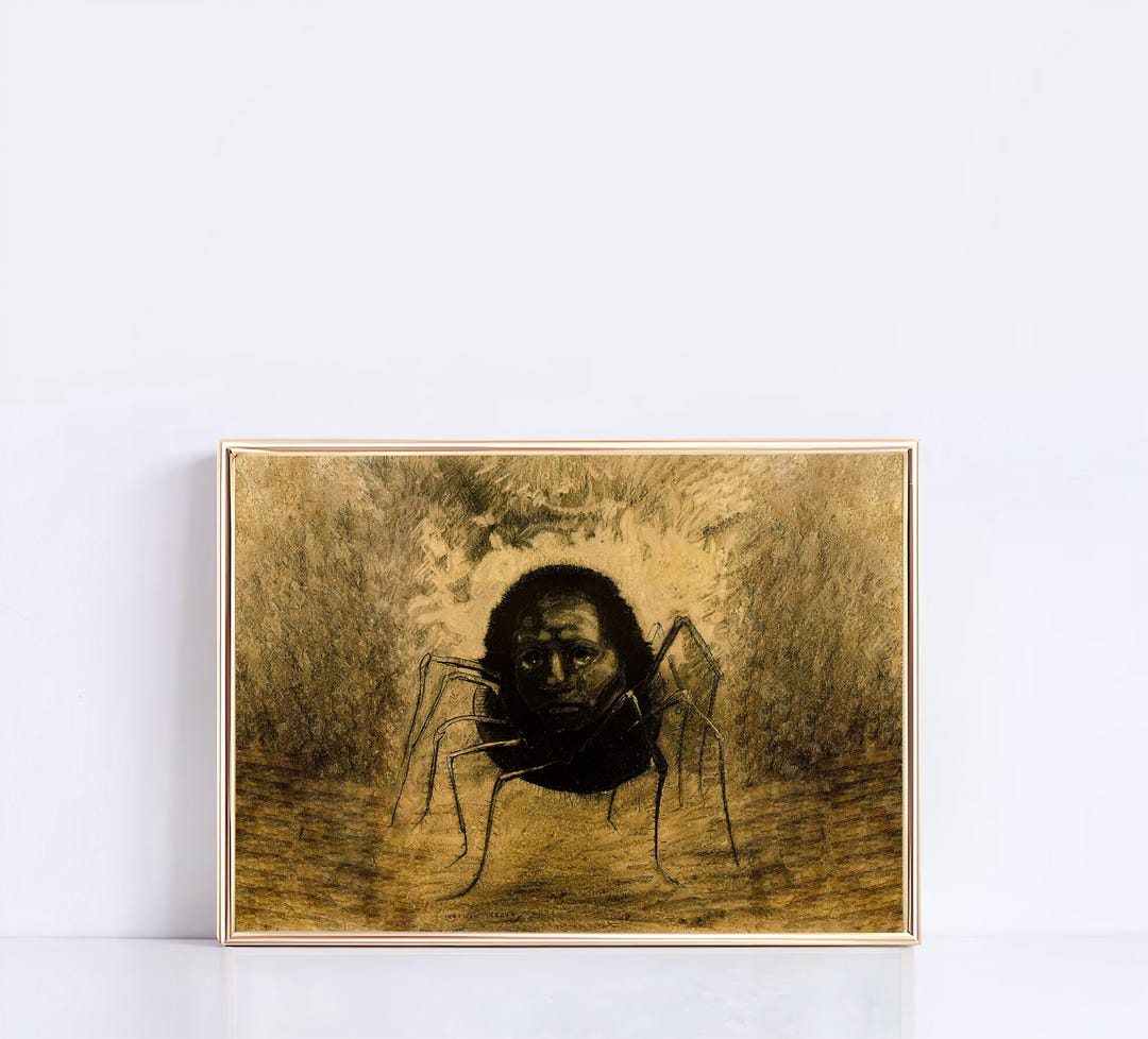Odilon Redon Crying Spider Print – Macabre Surrealist Wall Art - Etsy