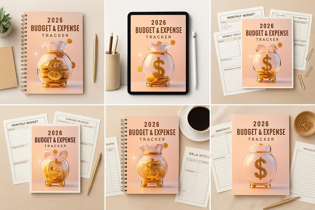 2026 Budget & Expense Tracker Printable | Monthly Budget Planner, Bill ...