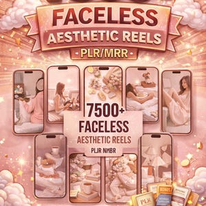 Más de 7500 plantillas de Canva de Reels sin rostro, PLR, MRR, descarga digital, contenido para redes sociales