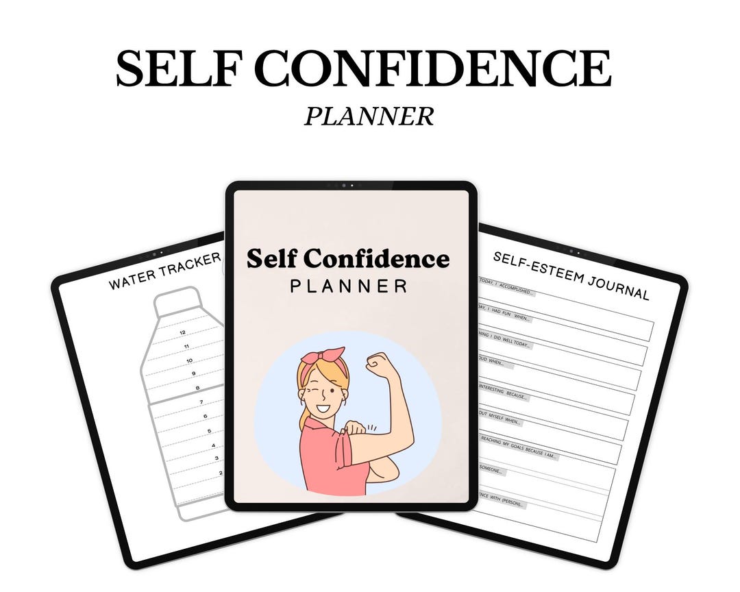 Self Confidence Planner, Self-esteem Workbook, Printable Journal ...