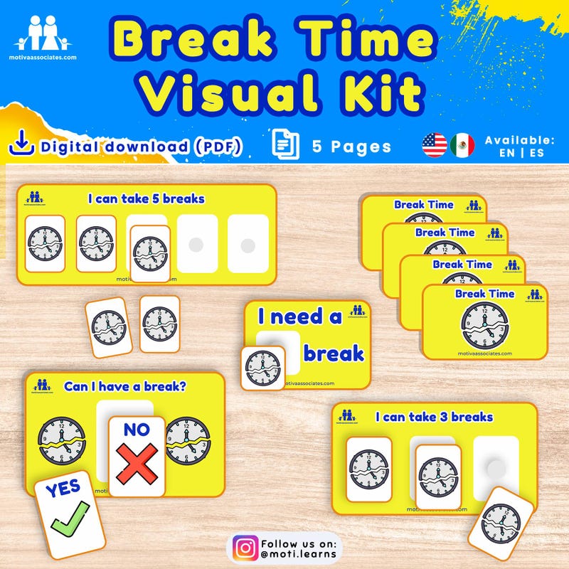 I Need a Break Visual - Etsy