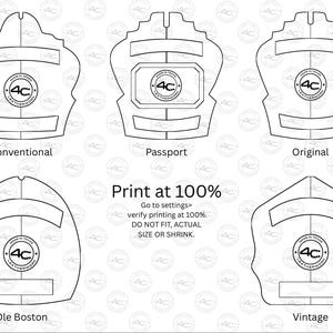 Firefighter Helmet Shield Template 5-in-1: Digital Download