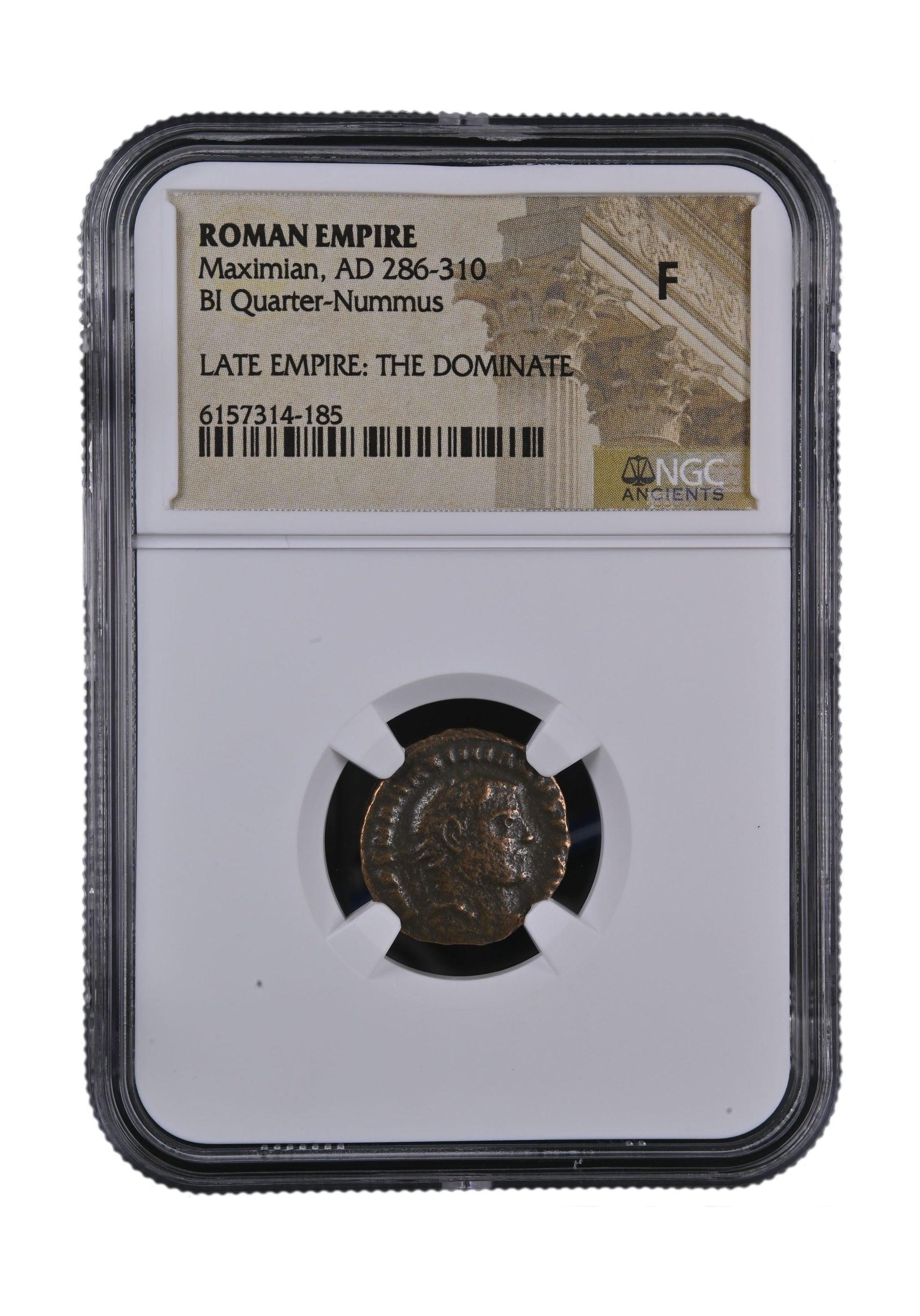西暦286-310年ローマ帝国 マキシミアヌス BI Nummus NGC認証 マクシミアヌス・ローマ時代（西暦286-310年）NGC - Etsy 日本
