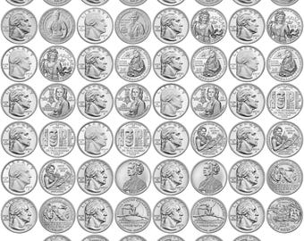 2025/2024 P/D/S, 2023 P/D American Women Quarters, 31 coins, UNC, US Mint