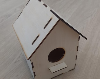 Laser Cut Birdhouse File | 3mm Material | Digital Download
