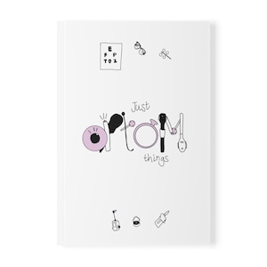 Optom Notizbuch, A5 - 'Just Optom Things' Eye Chart Design, personalisierter Name, Optometrist Journal, Universität Notiz-Taking, Klinik
