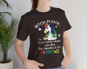 Rainbow Fart Unicorn T-Shirt: Funny Graphic Tee