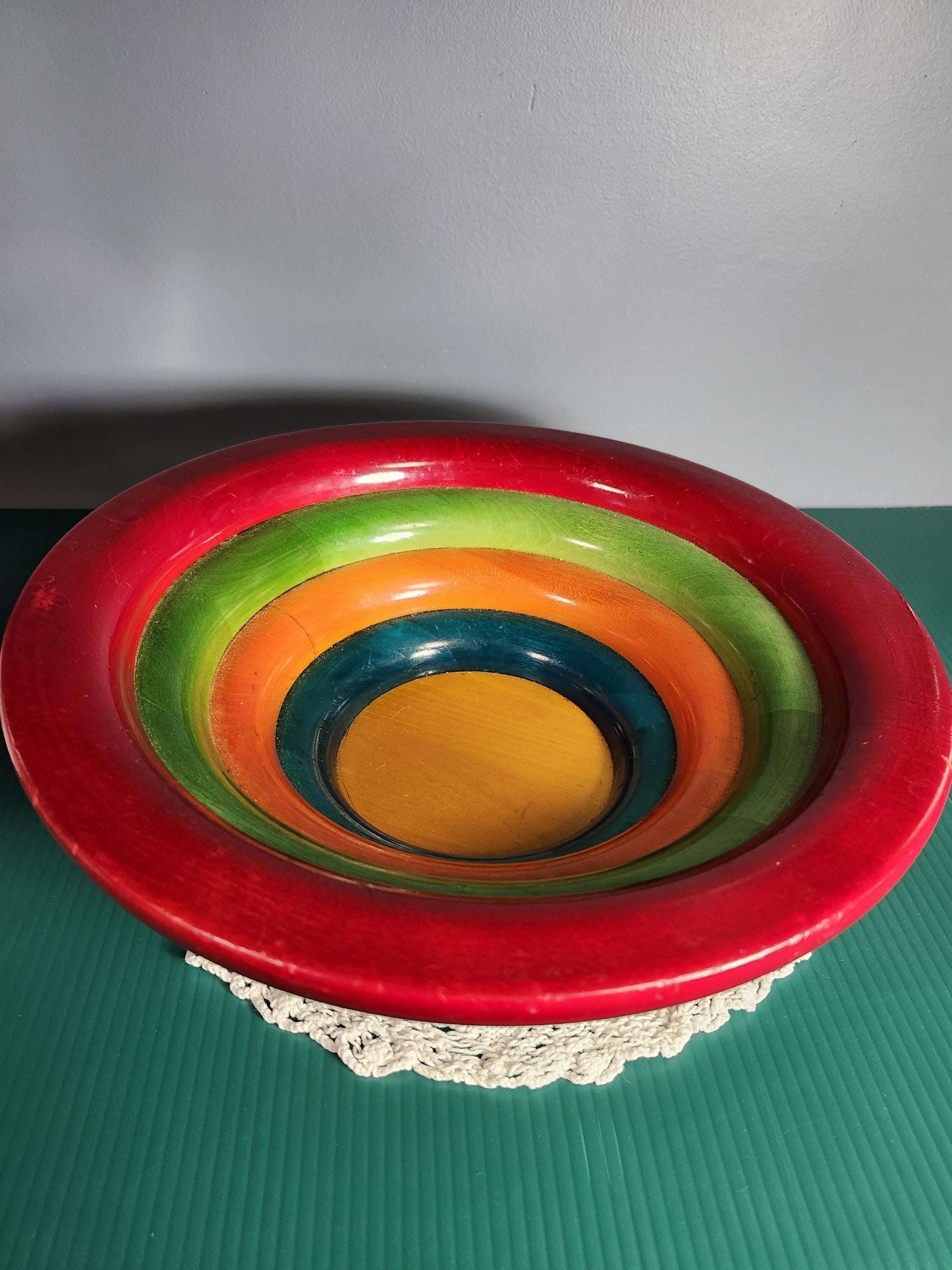 ヴィンテージ MANZONI PIETRO デザイン マルチカラー ボウル ヴィンテージ MANZONI PIETRO デザイン マルチカラー ボウル