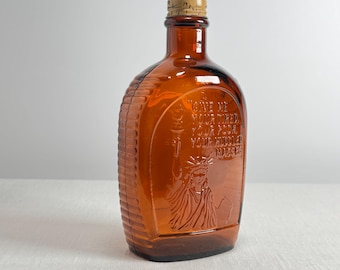 Vintage 1976 Bicentennial Statue of Liberty Syrup Bottle