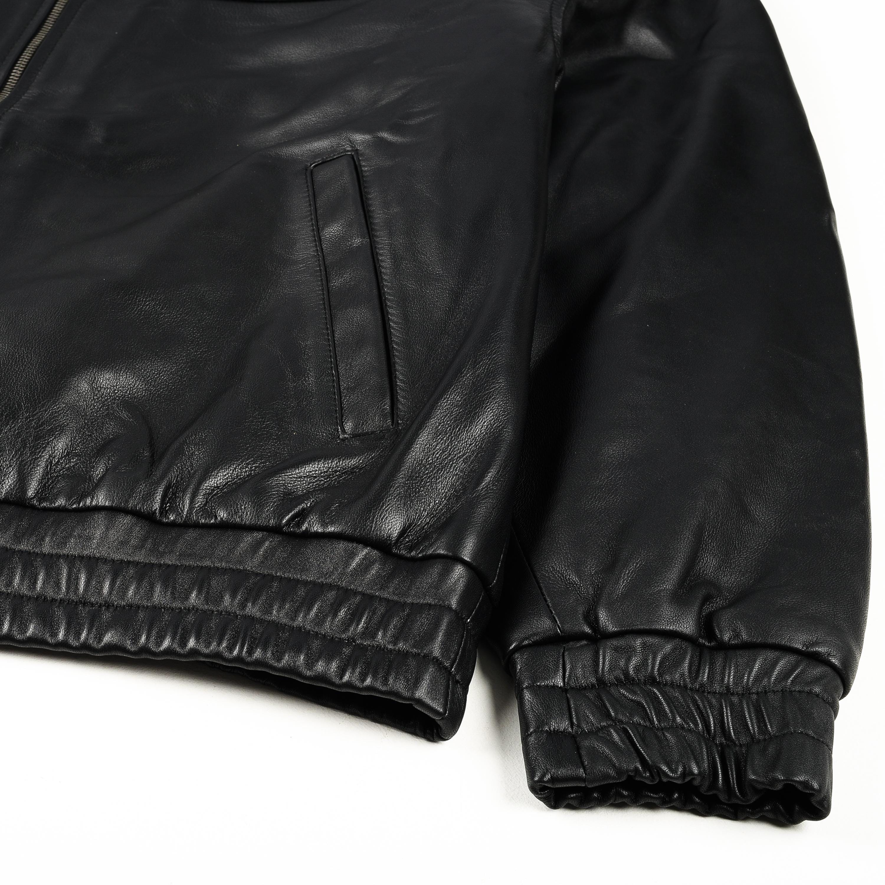 ジャケット・アウター vintage learher bomber jacket black Women's Fashion 90's Vintage Oversized Bomber| Retro Genuine