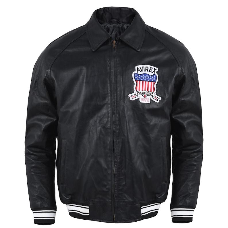 ブラックアメリカーナ メンズ ヴィンテージ アビレックス レザー