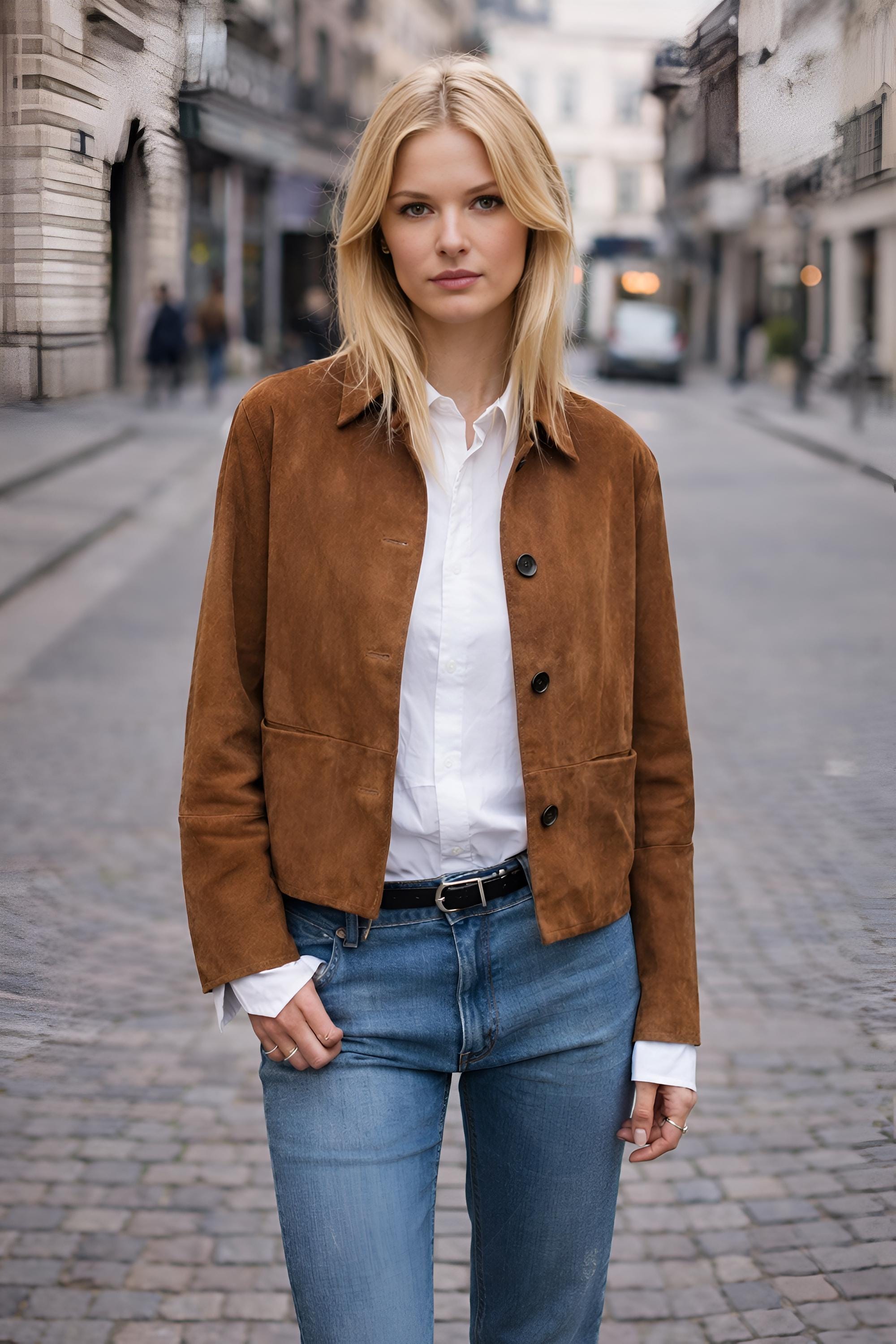 Vintage Suede Jacket - Etsy Canada