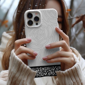 White Chanel Phone Case iPhone 12 - Etsy