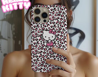 IPHONE CASE Kitty Cute iPhone 11, 12, 13, 14, 15, 16, Xs,Se Phone Cover Lovely Aesthetics Girly Hello Gift for Girls Her Christmas, Birthday